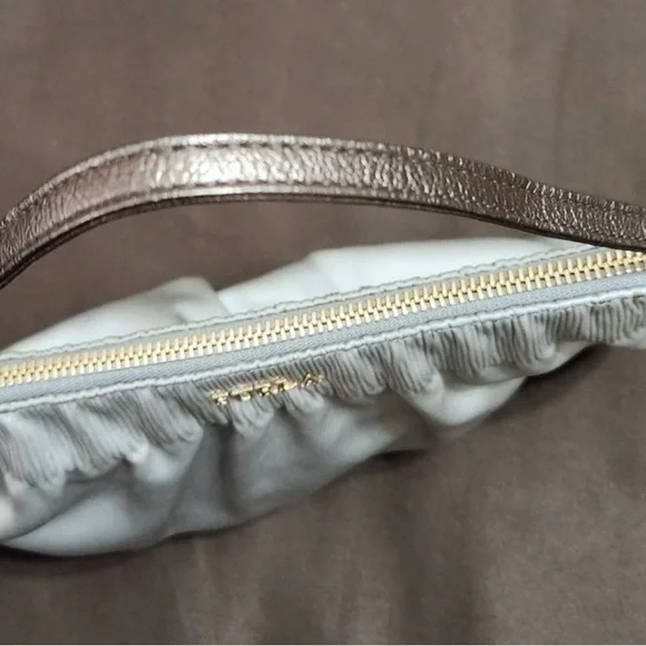 Furla Gray Satin Wrislet with Dustbag - Picture 9 of 9